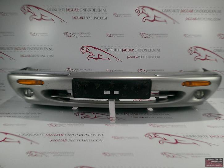 Voorbumper Jaguar XJ X308 zilver met balk en onderplaat HNC6, Auto-onderdelen, Carrosserie en Plaatwerk, Bumper, Jaguar, Voor