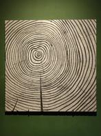 beeldhouwwerk, letterkapwerkstuk JAARRINGEN, Antiek en Kunst, Kunst | Beelden en Houtsnijwerken, Ophalen of Verzenden