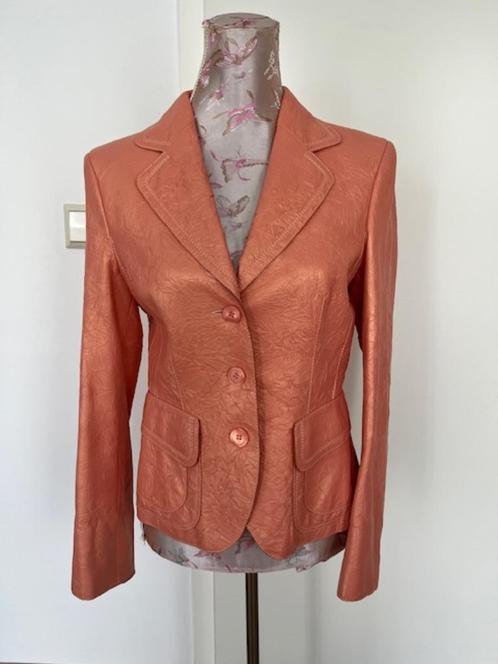 leer  jasje van Walter Leder mt 36,zgan, Kleding | Dames, Jassen | Zomer, Zo goed als nieuw, Maat 36 (S), Zwart, Verzenden