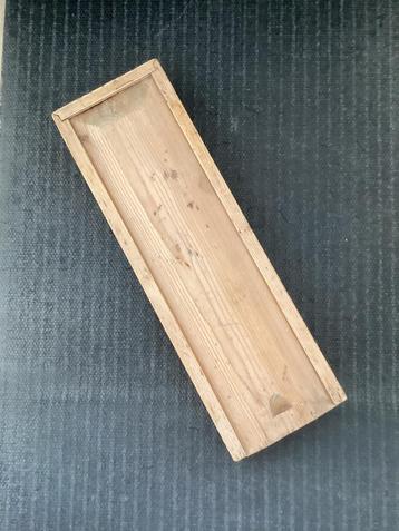 Oude Houten Grenen Schuifdoos beschikbaar voor biedingen