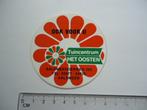 sticker oud Aalsmeer Het OOSTEN tuincentrum kwekerij retro, Verzenden, Zo goed als nieuw, Bedrijf of Vereniging