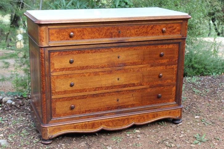 Brocante - imposante klassieke commode!, Huis en Inrichting, Kasten | Ladekasten, Gebruikt, 100 tot 150 cm, 100 tot 150 cm, 50 tot 75 cm