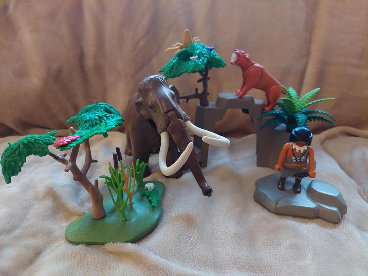 Playmobil Oertijd: Mammoet & Sabeltandtijger, Kinderen en Baby's, Speelgoed | Playmobil, Gebruikt, Los playmobil, Ophalen of Verzenden