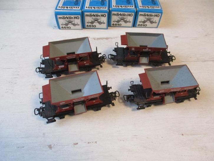Märklin Schotter Wagen no 4610 2x, Hobby en Vrije tijd, Modeltreinen | H0, Zo goed als nieuw, Wagon, Wisselstroom, Märklin, Ophalen