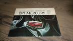 Folder  MERCURY  1971, Ophalen of Verzenden, Zo goed als nieuw, Overige merken