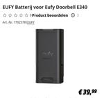 Eufy Batterij voor Doorbell E340, Ophalen, Nieuw, Oplaadbaar