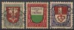 Zwitserland serie 149 - 151 O.  ADV. no.10 T., Verzenden, Gestempeld