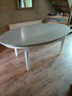 Ovale eettafel, Huis en Inrichting, Tafels | Eettafels, Ophalen, Gebruikt, 100 tot 150 cm, 150 tot 200 cm