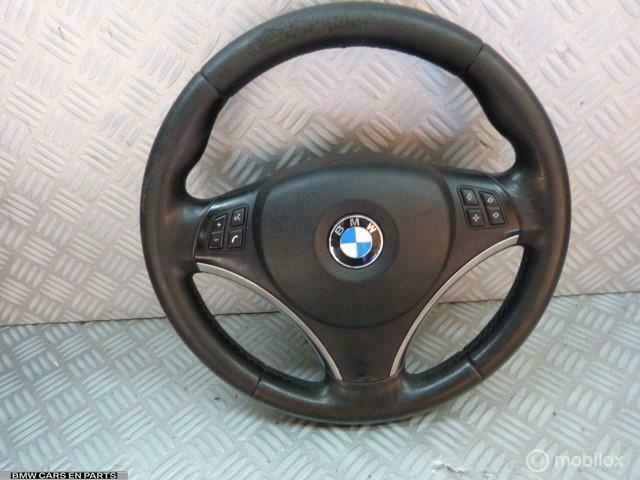 Sportstuur BMW 1-serie E87 E90 E91 E88 leer niet mooi, Auto-onderdelen, Besturing, BMW, Gebruikt, Ophalen of Verzenden