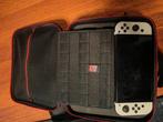 Switch Oled incl Mario Kart 8, koffer en meer, Met games, Zo goed als nieuw, Met 1 controller, Switch OLED
