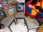ikea ingolf stoelen, Huis en Inrichting, Stoelen, Zwart, Ophalen of Verzenden, Zo goed als nieuw, Modern