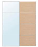 Schuifdeurkast IKEA met planken en lades, Huis en Inrichting, Kasten | Kledingkasten, 200 cm of meer, 150 tot 200 cm, Eikenhout