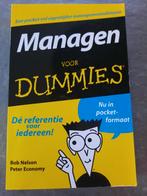 Managen voor Dummies  vol praktische adviezen ZGAN, Ophalen of Verzenden, Zo goed als nieuw