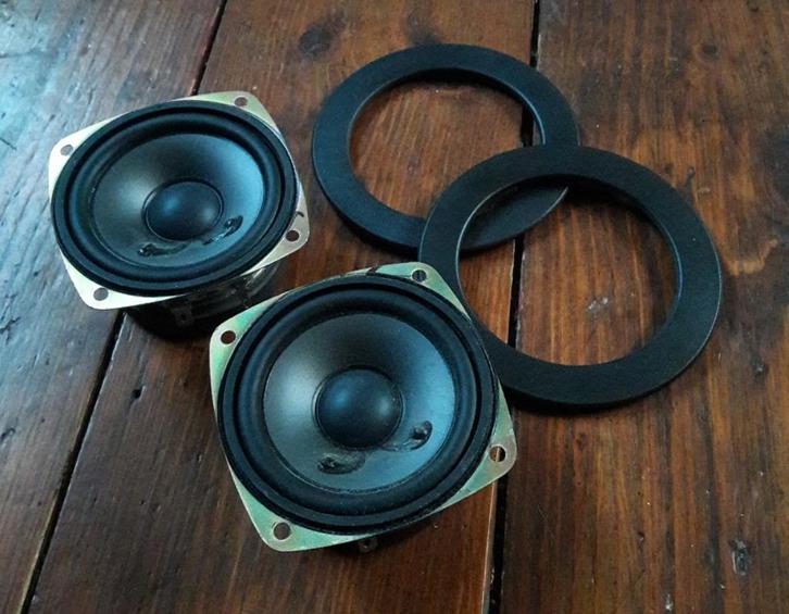 JVC kleine dappere woofertjes, Audio, Tv en Foto, Luidsprekers, Gebruikt, Front, Rear of Stereo speakers, Minder dan 60 watt, JVC