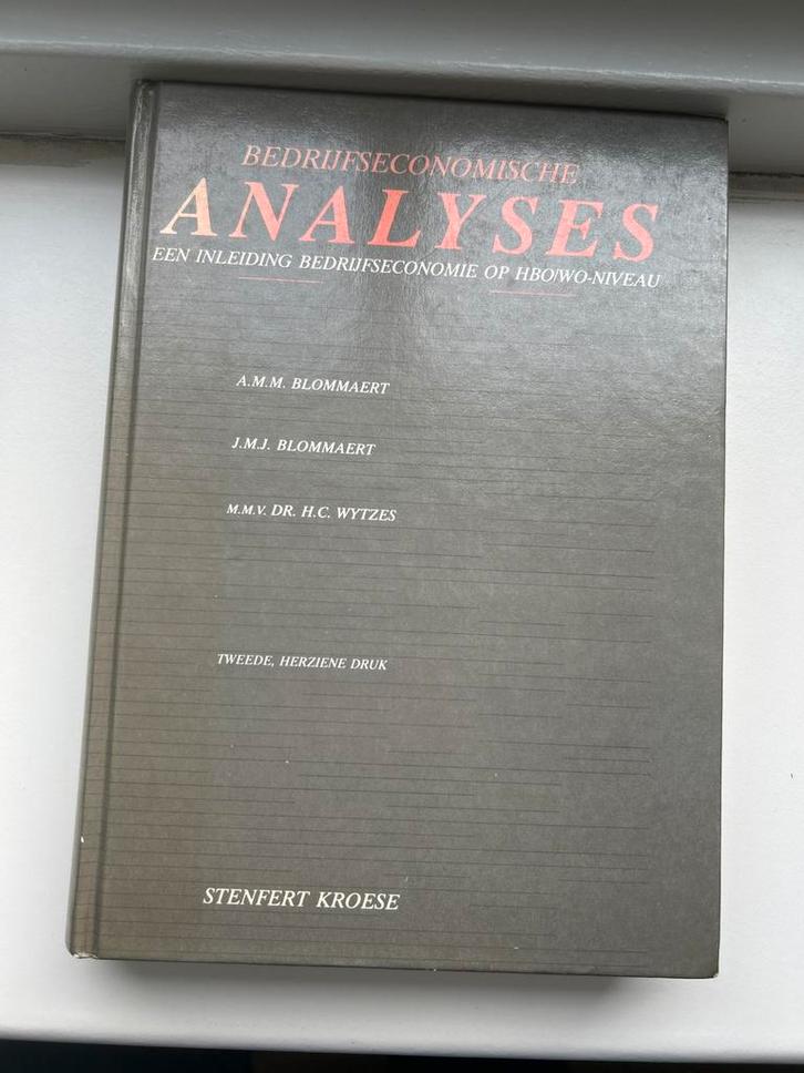Bedrijfseconomische Analyses - HBO/WO, Boeken, Studieboeken en Cursussen, Gelezen, HBO, Beta, Ophalen of Verzenden