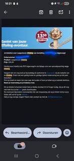 2 efteling kaartjes laagseizoen (via Albert Heijn korting), Tickets en Kaartjes, Kortingen en Cadeaubonnen, Drie personen of meer