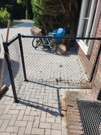 Hekwerk, gaas hekwerk met poort, Tuin en Terras, Ophalen of Verzenden, Zo goed als nieuw, IJzer