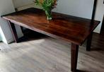 Eettafel, massief eiken, 210x95, Huis en Inrichting, Tafels | Eettafels, Ophalen, Gebruikt, Eikenhout, 200 cm of meer