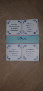 Boek De Delftsblauwe tegelwijshedenreeks Weer, Boeken, Ophalen of Verzenden, Zo goed als nieuw