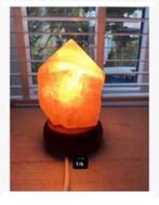 Mooie Rozekwarts edelsteen lamp op houten voet inc. electra, Nieuw, Ophalen of Verzenden, X, X