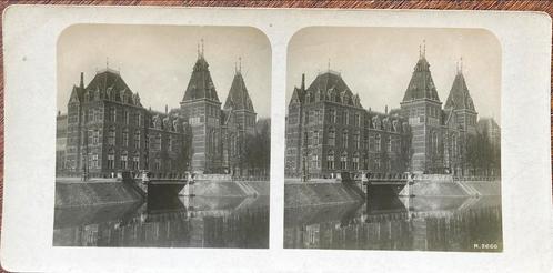 Raumbild stereofoto RIJKSMUSEUM  Amsterdam 1900-61930, Verzamelen, Foto's en Prenten, Gebruikt, Voor 1940, Ophalen of Verzenden