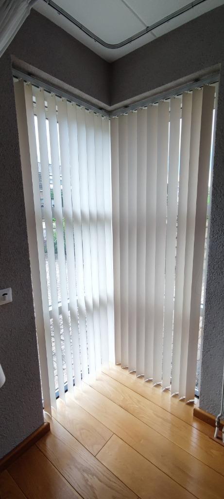 kunststof lamellen, Huis en Inrichting, Stoffering | Gordijnen en Lamellen, Gebruikt, 200 cm of meer, 50 tot 100 cm, Wit, Ophalen