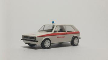 Brekina VW Volkswagen Golf I Brandweer met witte sportvelgen beschikbaar voor biedingen