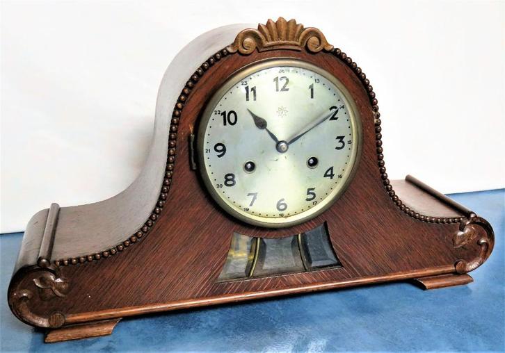 Antieke Junghans Pendule klok, Art Deco Style, Antiek en Kunst, Antiek | Klokken, Ophalen