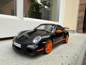 1:18 Porsche 911 (997) GT3 RS zwart 2007 Autoart / JJTOP beschikbaar voor biedingen