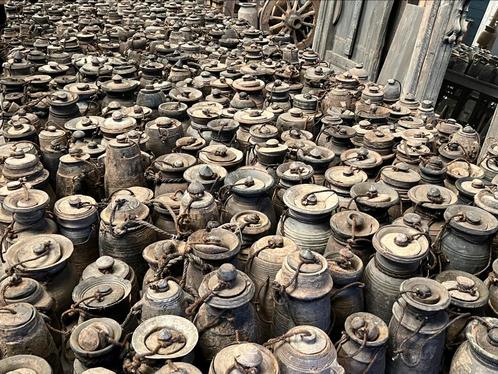 Nepalese pot potten kruik nepal pot met deksel hoffzstyle, Huis en Inrichting, Woonaccessoires | Overige, Zo goed als nieuw, Ophalen