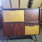 kast notenhout, Gebruikt, 100 tot 150 cm, Met deur(en), Ophalen of Verzenden