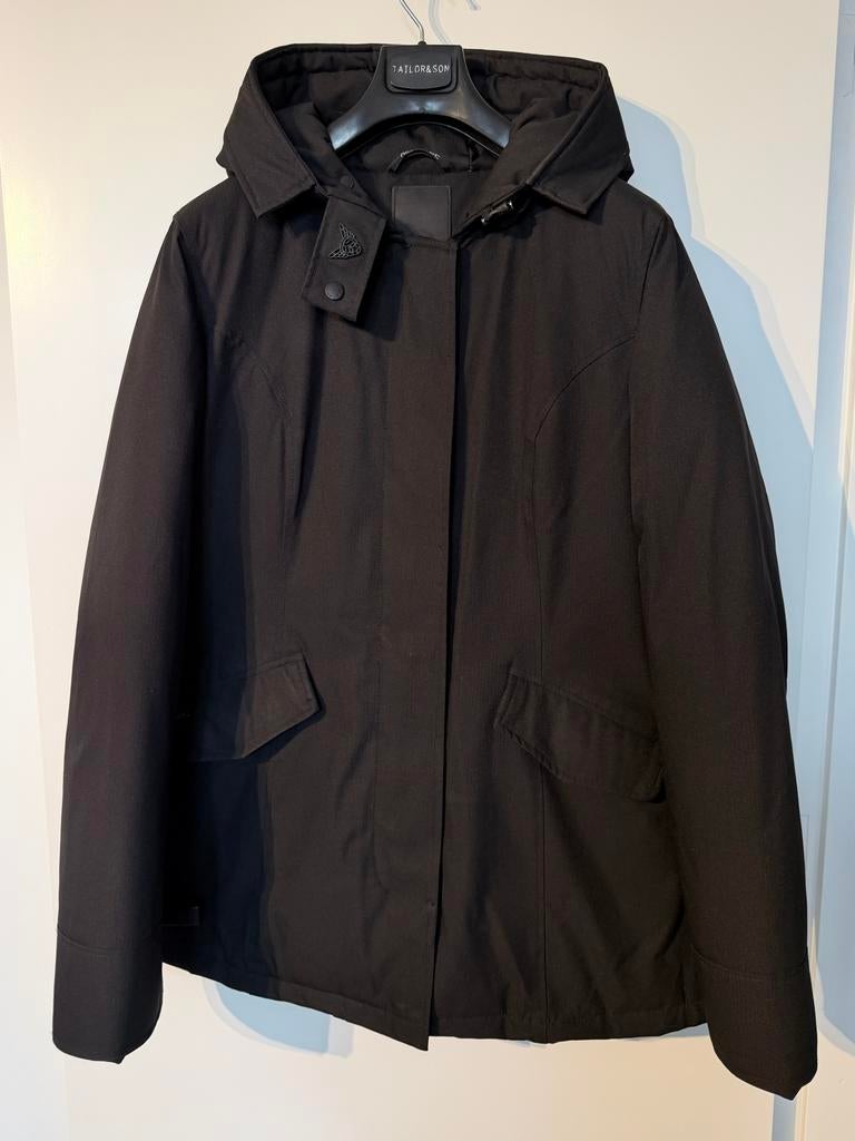 Airforce - zwarte winterjas 2 Pocket parka HRW0434 | maat XL, Ophalen of Verzenden, Gedragen, Maat 46/48 (XL) of groter, Zwart