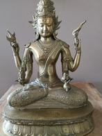 TOPSTUK. Oude koperen Shiva, Ophalen of Verzenden, Gebruikt