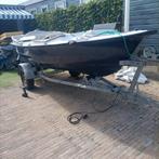 Boot met Haakon kantel trailer en Yamaha 6 pk kortstaart, Watersport en Boten, Ophalen, Tot 10 pk, Zo goed als nieuw, 3 tot 6 meter