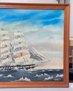 H W Hackett 1971 olieverf kunst Golden Fleece Merchant Schip, Antiek en Kunst, Kunst | Schilderijen | Klassiek, Ophalen of Verzenden