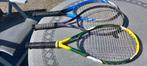 3 tennis rackets met tassen, Sport en Fitness, Tennis, Racket, Wilson, Zo goed als nieuw, Ophalen