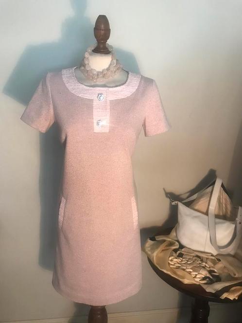 GIGUE DRESS SUMMER ROSE/NUDE, Kleding | Dames, Jurken, Zo goed als nieuw, Maat 38/40 (M), Roze, Knielengte, Verzenden