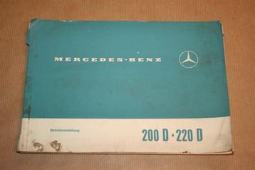Handleiding Mercedes 200D & 220D - 1969 beschikbaar voor biedingen