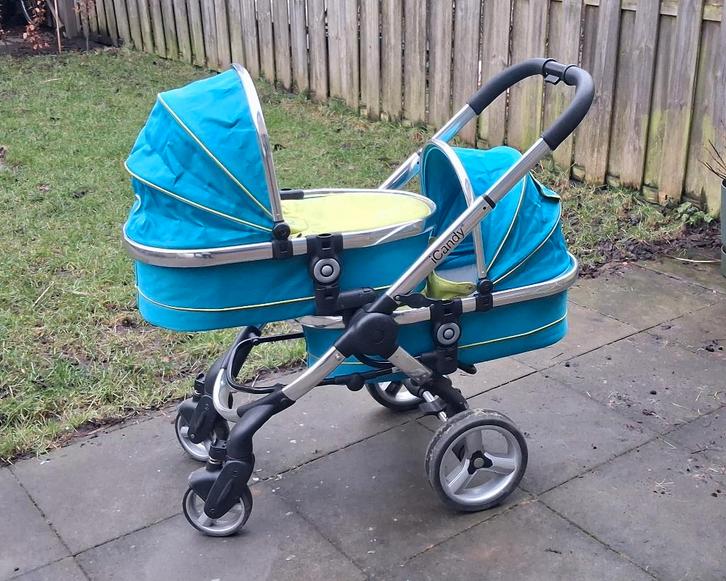 Duo wandelwagen, Kinderen en Baby's, Kinderwagens en Combinaties, Gebruikt, Combiwagen, Overige merken, Duowagen, Ophalen