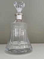Prachtige kristallen karaf met echt zilveren manchet., Antiek en Kunst, Antiek | Glas en Kristal, Ophalen of Verzenden