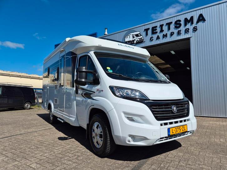 Hobby V65 GE de Luxe – Enkele bedden – Slechts 50.037 km –, Caravans en Kamperen, Campers, Bedrijf, tot en met 4, Half-integraal