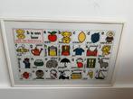 Geborduurd Dick Bruna alfabet in lijst Nijntje B van Beer, Antiek en Kunst, Ophalen