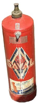 Vintage Saval brandblusser voor de verzamelaar, Huis en Inrichting, Brandblussers en Brandkasten, Ophalen of Verzenden, Zo goed als nieuw