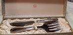 Antiek couvert voor vis in doos , verzilverd, Verzenden