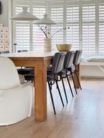 Zes fluwelen eetkamerstoelen van Woood, Huis en Inrichting, Stoelen, Ophalen, Zo goed als nieuw, Trendy, Vijf, Zes of meer stoelen