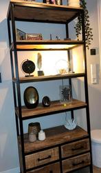 Hoge kast - mangohout, Ophalen, Nieuw, Minder dan 150 cm, Met lade(s)