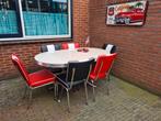 FIFTIES SIXTIES AMERIKAANSE BEL AIR DINER STOELEN MET TAFEL, Huis en Inrichting, Stoelen, Ophalen, Vijf, Zes of meer stoelen, Metaal