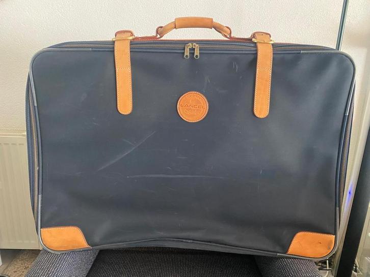 Luxe Lancel Paris Vintage Koffer – 78x53 cm – Leder, Sieraden, Tassen en Uiterlijk, Koffers, Zo goed als nieuw, Leer, Ophalen