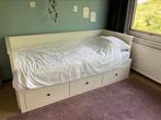 Ikea Hemnes bedbank. Wit, Huis en Inrichting, Slaapkamer | Bedden, Wit, Tweepersoons, Ophalen of Verzenden, Zo goed als nieuw