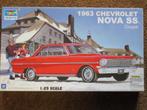 Bouwdoos 1963 Chevy Nova II SS Coupe Trumpeter, Overige merken, Auto, Groter dan 1:32, Nieuw